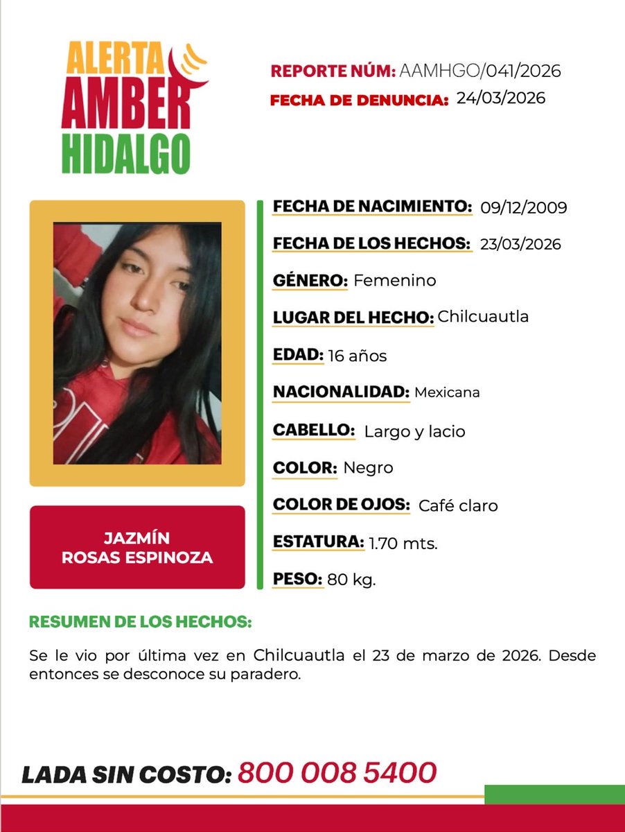 #ServicioSocial Solicitamos de su colaboración para localizar a las siguientes personas 👇🏼
#Hidalgo