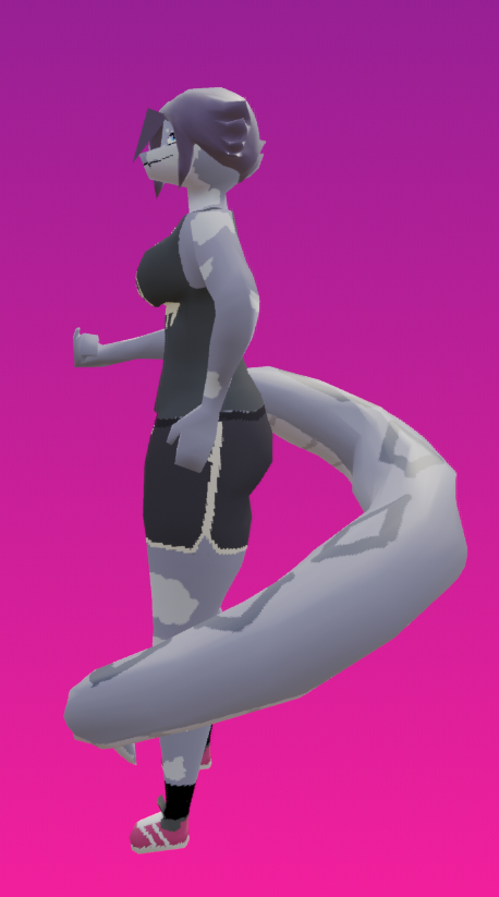 lowpolyArelione's tweet photo. A model of my friend @RecluseSpiderrr 's snake gal, Selene!

#lowpoly #b3d #blender #3dart https://t.co/wcWoTGVriZ