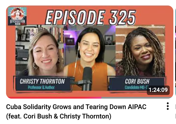 llchristyll's tweet photo. It was great to join @franifio to talk about our recent trip to Cuba, what the US is doing there, and why the right-wing influencer set is freaking out. You can watch here:  https://t.co/u4PSCjgzzd https://t.co/OU56Uwsptu