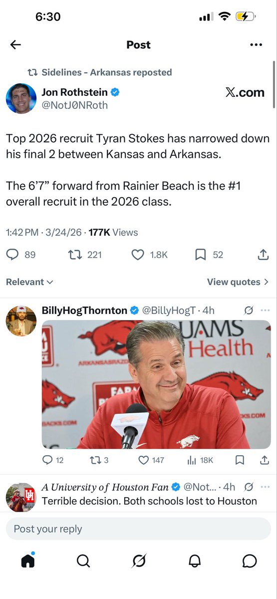 Derrick Howard tweet media