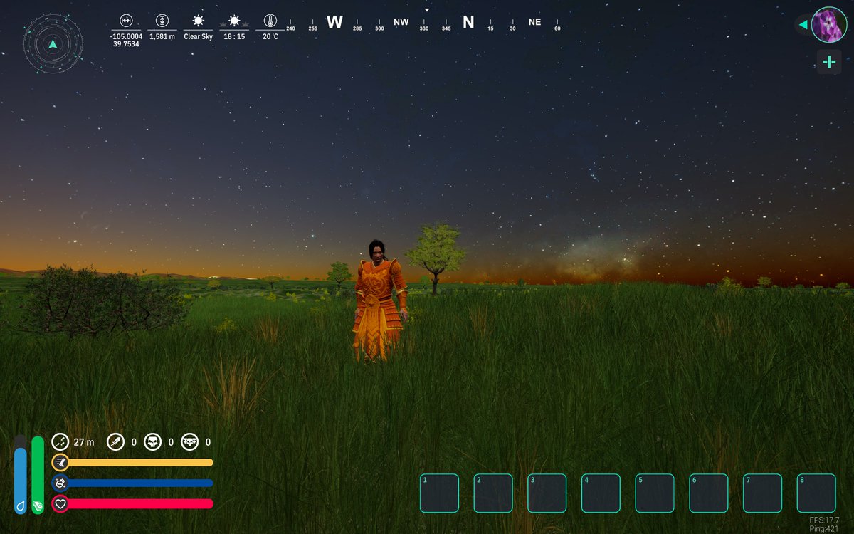 Earth2 sunsets are so much better with the addition of skins. :)