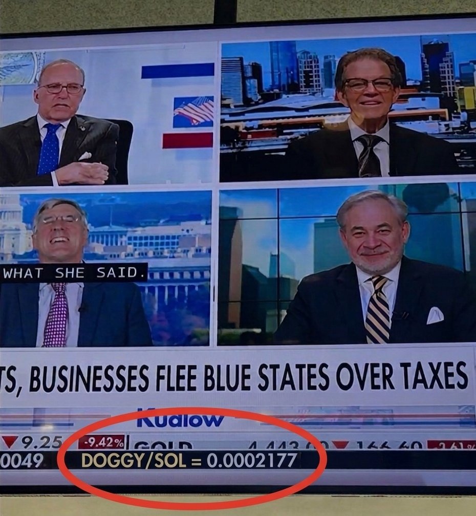 Btw, wen the ticker $DOGGY on <a href="/FoxNews/">Fox News</a>? 👀🐶