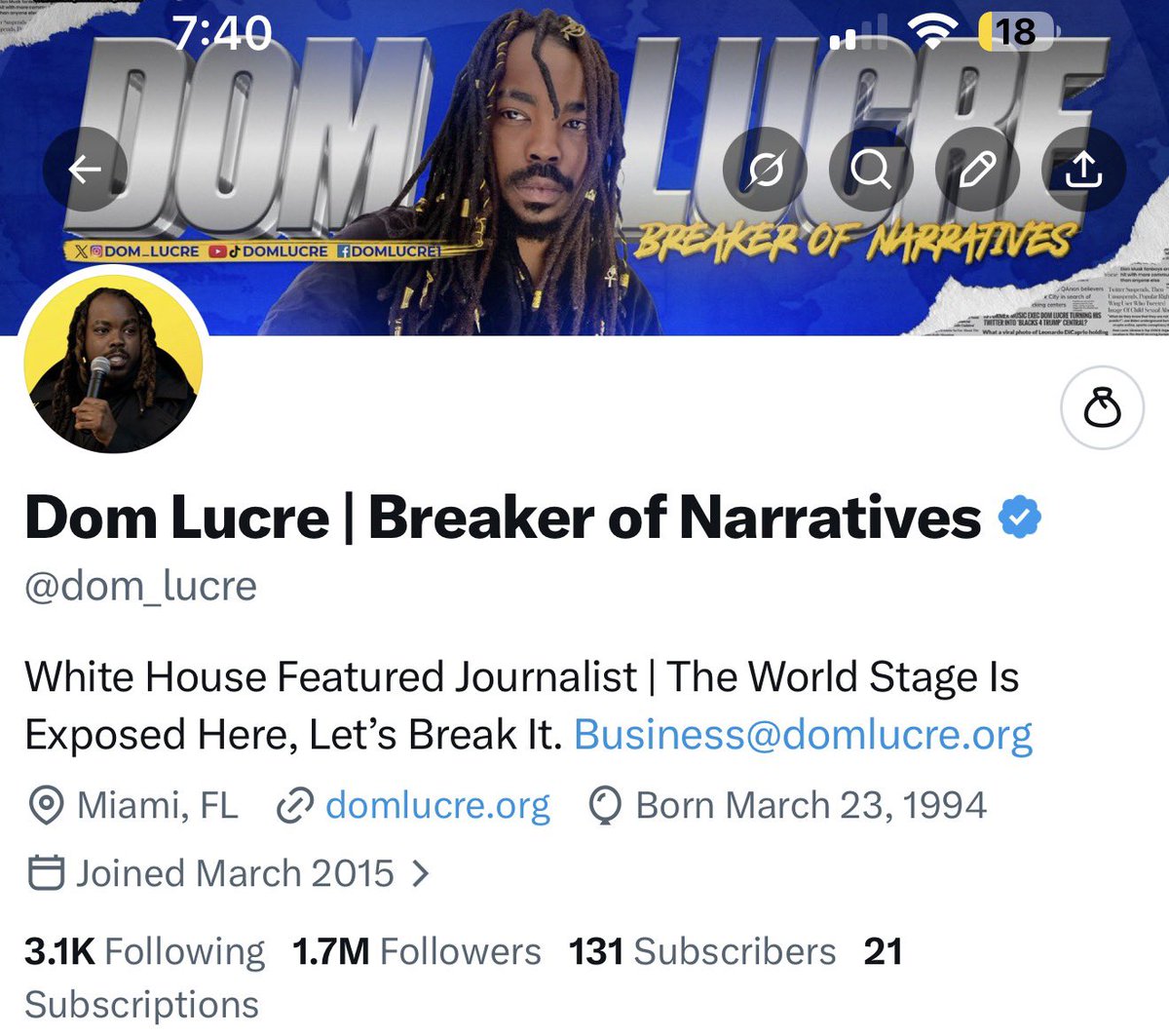 Dom Lucre | Breaker of Narratives tweet media