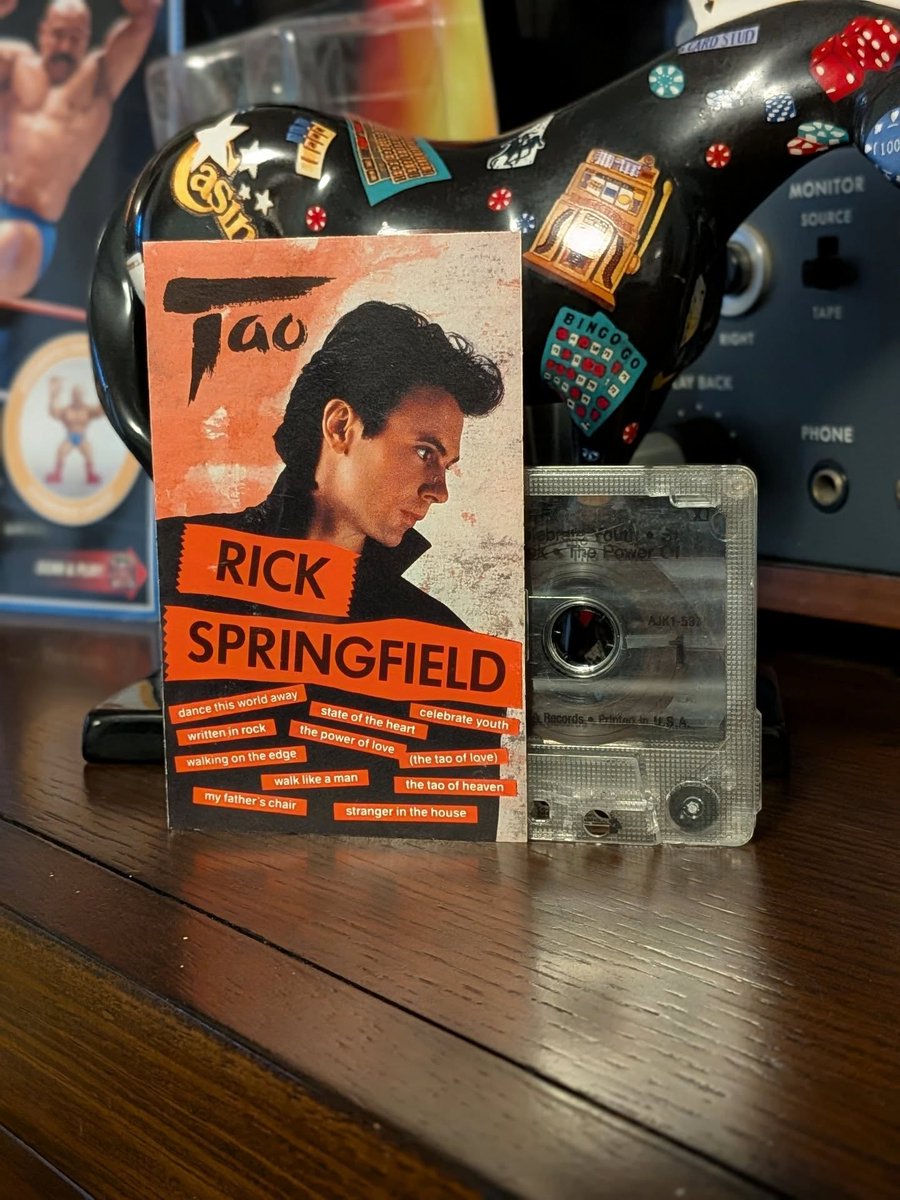 ontheshuffle's tweet image. Today's listen: Rick Springfield Tao @rickspringfield #rickspringfield #tao #cassettetapes #tapecollection #cassettes