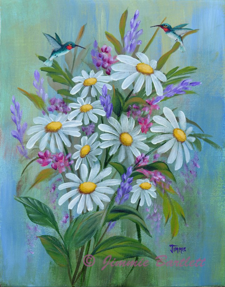 Hummingbird Garden Painting, Art Prints https://t.co/y3xXlba02l via ...