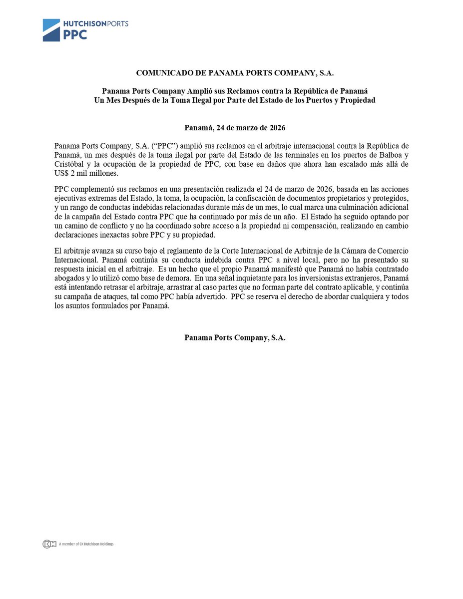 Hutchison Ports PPC tweet media
