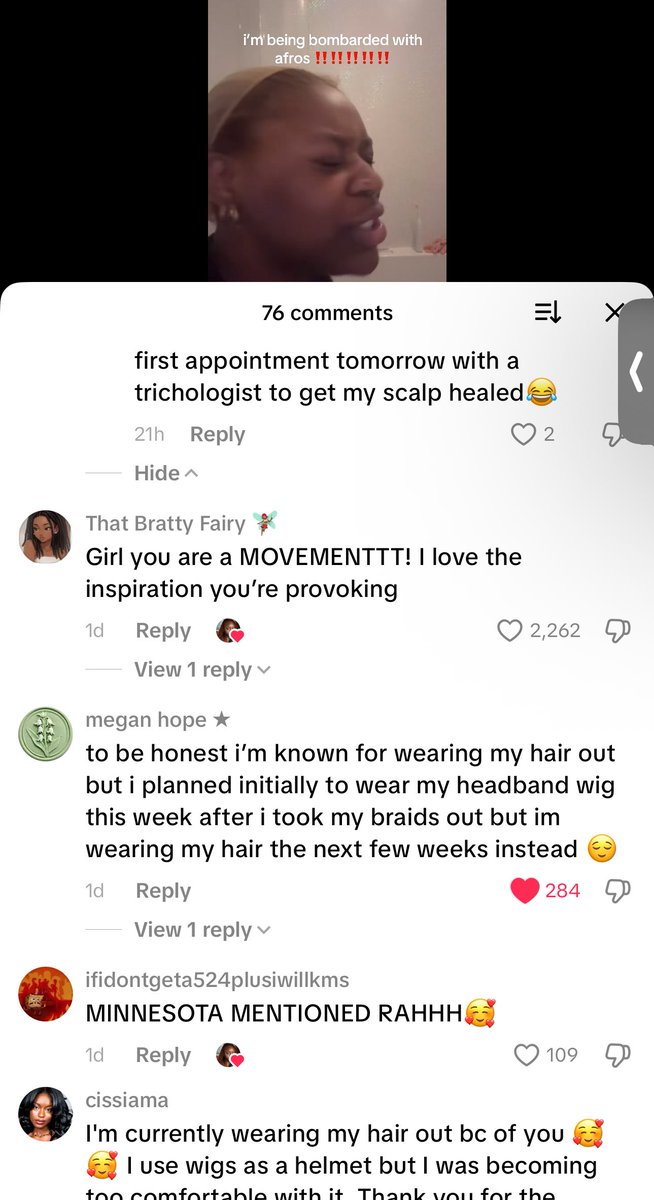 puffpuffngga's tweet photo. Seeing all the black girls and women talk about being inspired to wear their natural hair on TikTok 🥹🥹🥹>>>>>> https://t.co/yVPk07s2jb