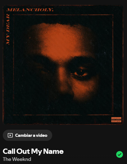 _Nefastofeles's tweet photo. Hoy me acordé  de la Chica X, aquella que me desmadró mucho la vida y me dio un desarrollo de personaje cabron, con esta canción y de una conversación que tuvimos:

CX: — ¿Ya vamos a vernos para ir a besarnos?
V: — Solo si suena Call Out my Name
CX: — No! Porque me enamoro 🥺 https://t.co/599zfZmrW4