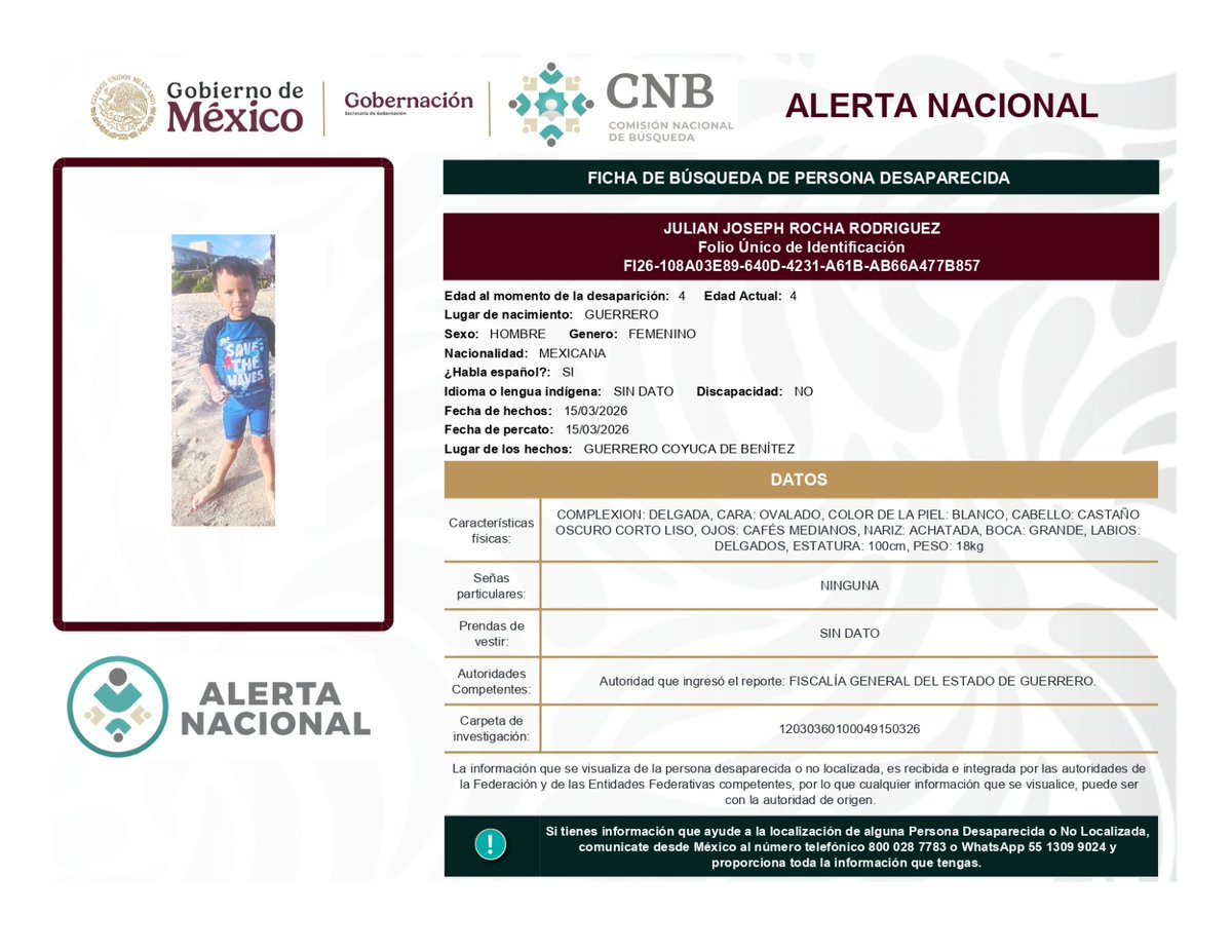 Alerta Amber tweet media