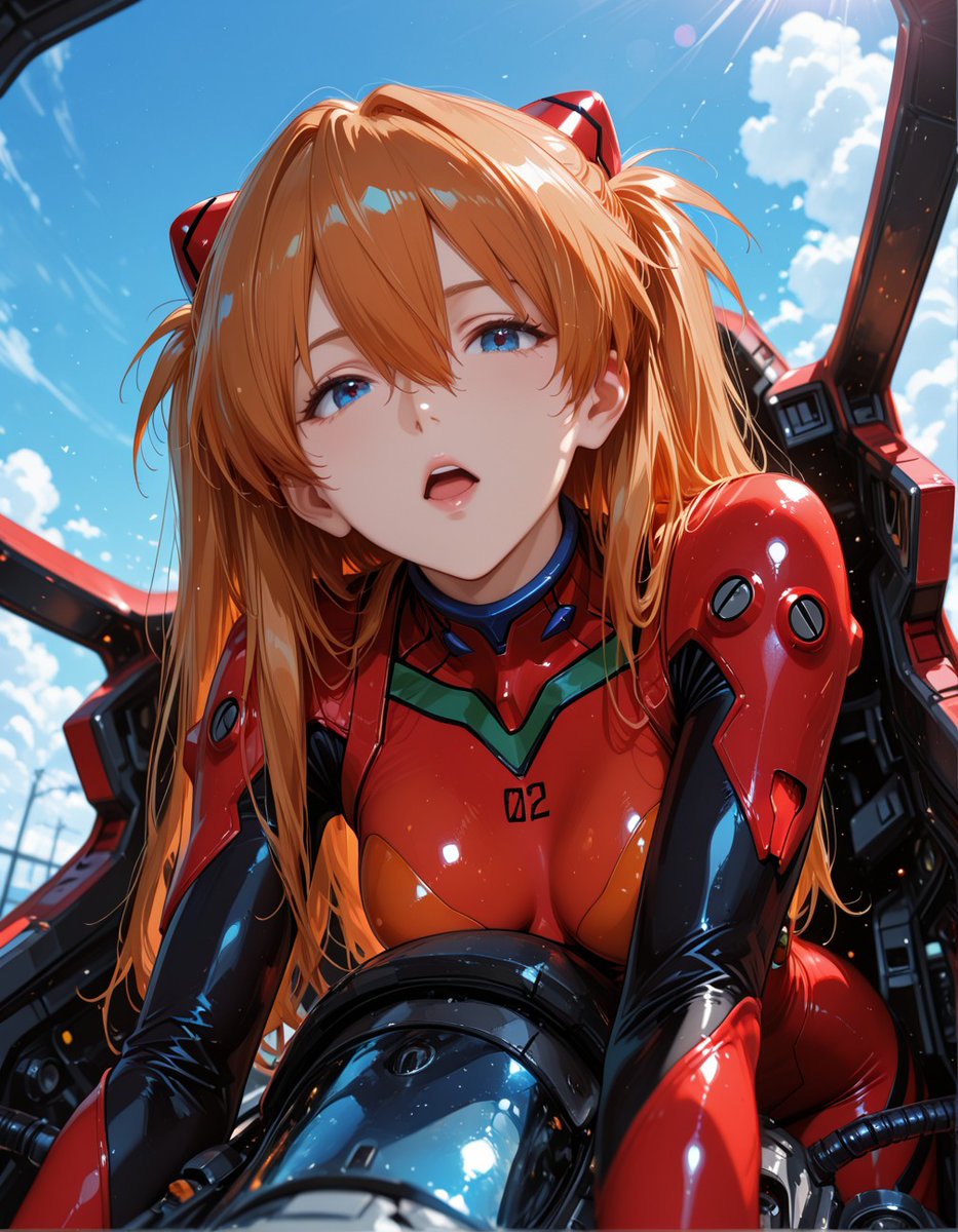 gsufb80699's tweet photo. #AsukaLangleySoryu #惣流・アスカ・ラングレー #NeonGenesisEvangelion #新世紀エヴァンゲリオン #EvaUnit02 #エヴァ2号機 #Plugsuit #プラグスーツ #Cockpit #エントリープラグ #HighAngle #俯瞰 #AIArt #AIイラスト https://t.co/cCmCQgxoaE