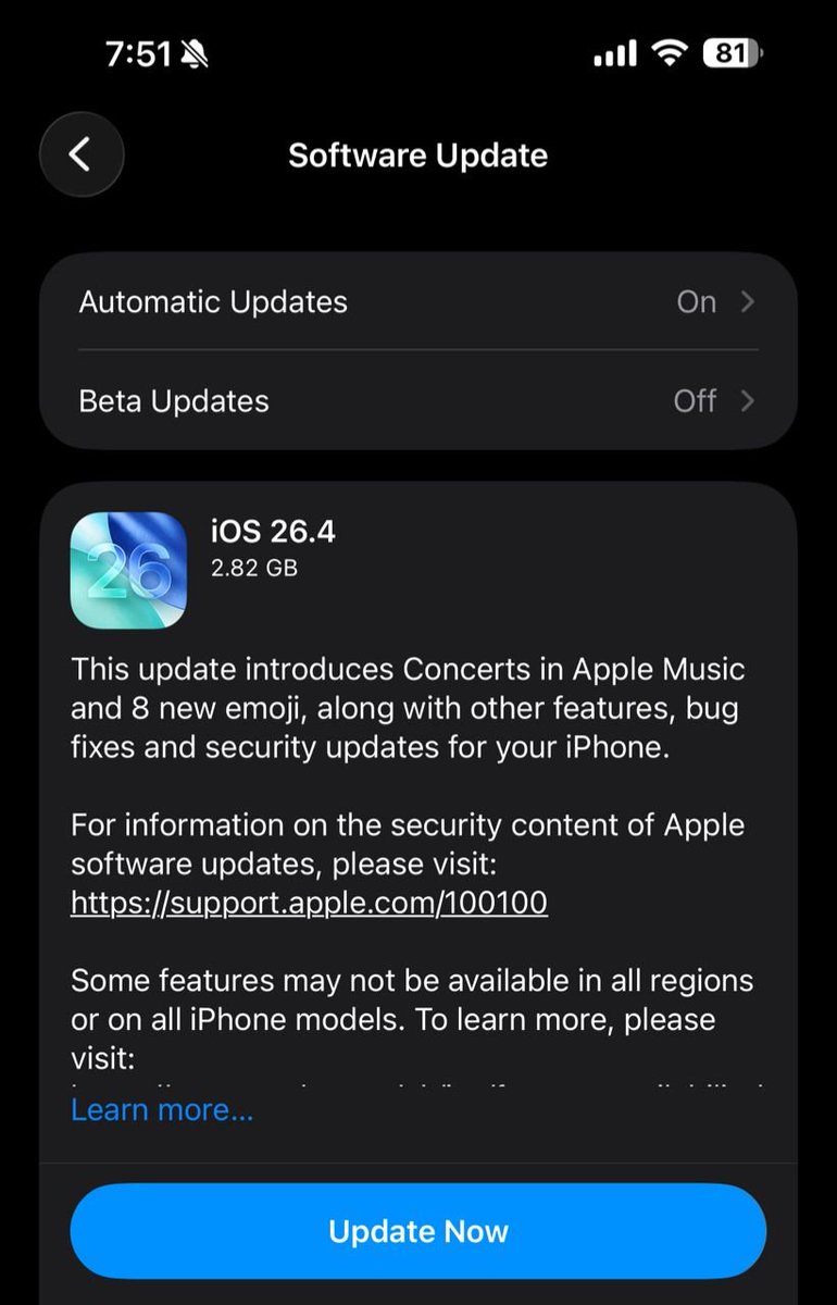 iOS 26.4 is out now. The latest update enables 5G SA on your iPhone for supported telcos including Yes 5G and U Mobile.