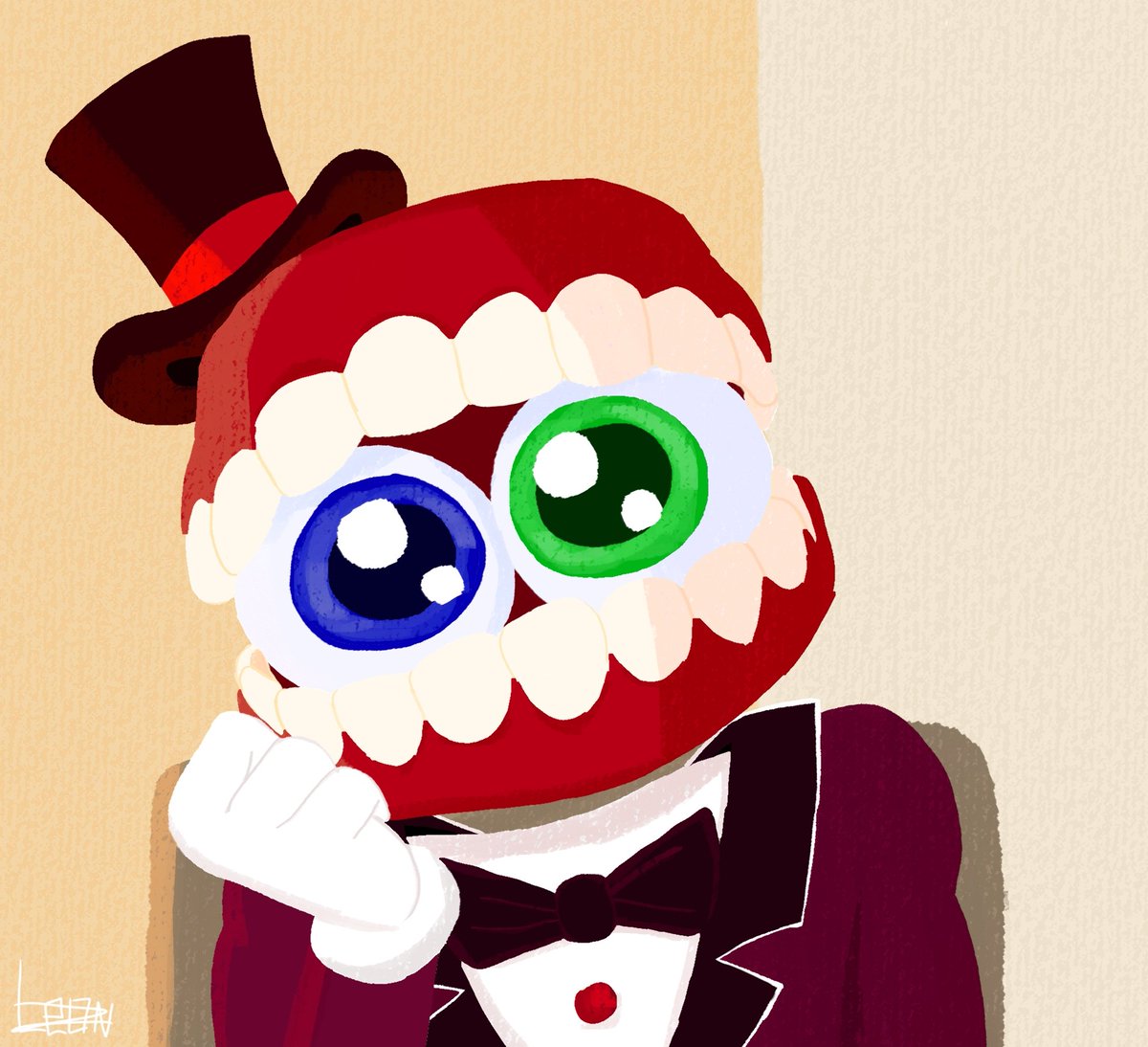 EHEEEE I DID THIS ⬇️⬇️⬇️ hes such a cutie patootie i canttttt and this mf cured my months/years long art block 😭 #caine #tadc