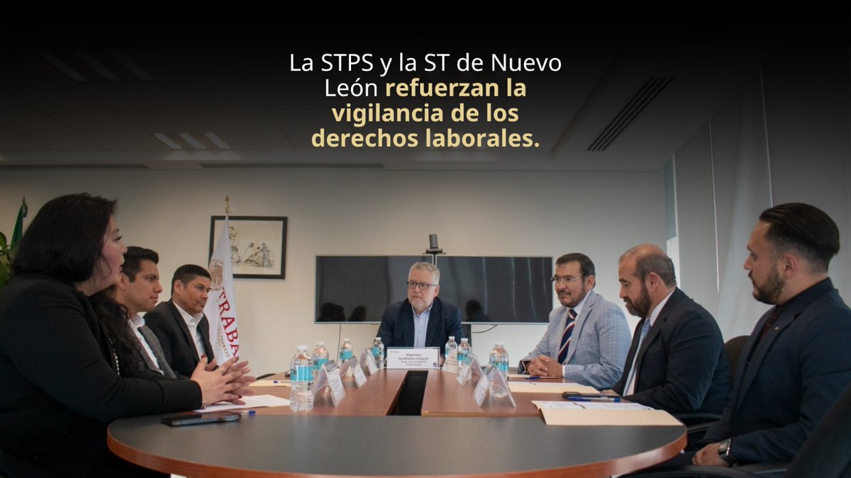 STPS_mx's tweet photo. La seguridad y la salud en el trabajo son derechos de todas y todos. 🛡️A través del nuevo convenio con Nuevo León, reforzamos la vigilancia de las normas de seguridad e higiene en los centros laborales. 
Inspecciones más eficaces para garantizar tu integridad. #TrabajoDigno https://t.co/5f2XmqW6VB