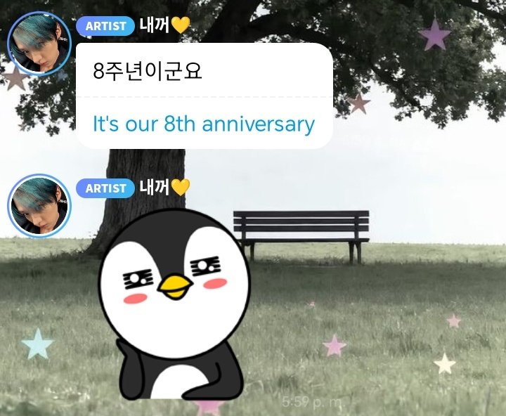 🐰🫧

"Es nuestro 8vo aniversario"