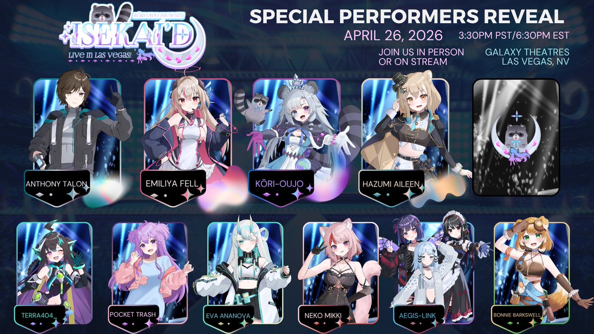 Kōri-Oujo🍧🦝【HEIRS】🔜ISEKAI’D VEGAS CONCERT tweet media