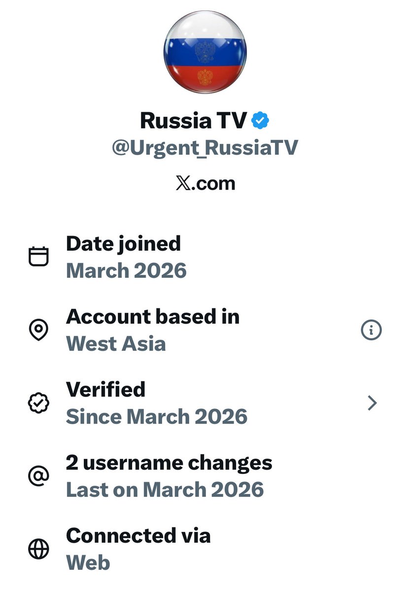 <a href="/Urgent_RussiaTV/">Russia TV</a> Another Pakistani under fake account spreading misinformation.