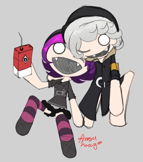 Angel__Swagz's tweet photo. I know i've been like...dead from the murder drones fandom but I just had to do a murder drones x oh oh oh sexy vampire mix AHHH #murderdrones #md #nuzi #diskowarp https://t.co/Ytvj6Yu7LU