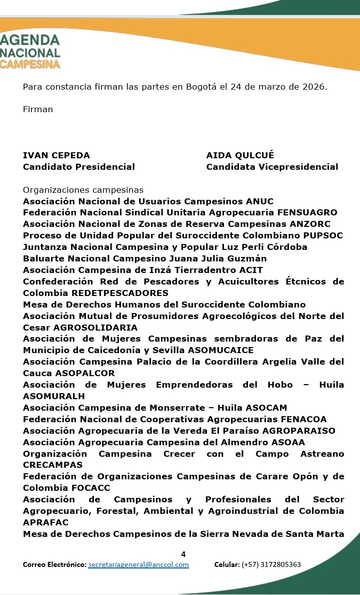 Agenda Nacional Campesina tweet media