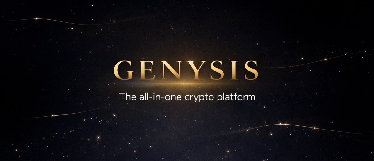 Genysis — all-in-one for everything crypto.

Social feed, groups, charts, swap, wallet, challenges, predictions, leaderboards, rewards, and much more.

Be early. Tap in. iOS beta is live. Visit our website to learn more.

genysis.app

#crypto #web3 #SocialFi #genysis
