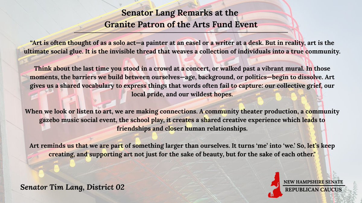 Senator Tim Lang tweet media