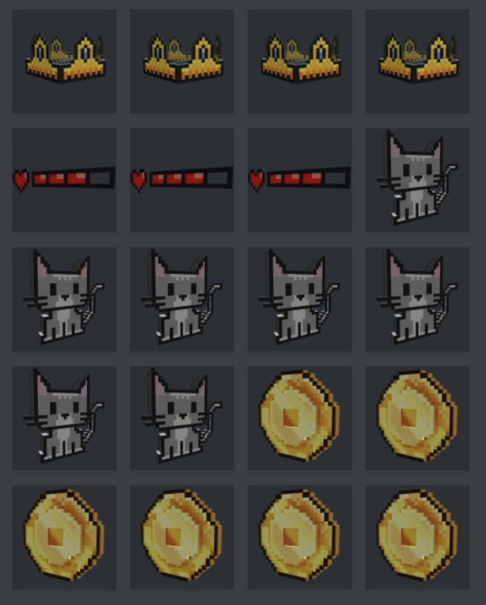 WTS Clean Limiteds 🎰
#ClearancePromo 😭

👑 8-Bit Royal Crown: 2.250K
❤️ 8-Bit HP Bar: 870K
🐈‍⬛ 8-Bit Tabby Cat: 800K
🥇 8-Bit Coin: 700K

Jumlah stok sesuai pic 
Garansi aman 100% selamanyaa 🌟

dm if interested ✌️