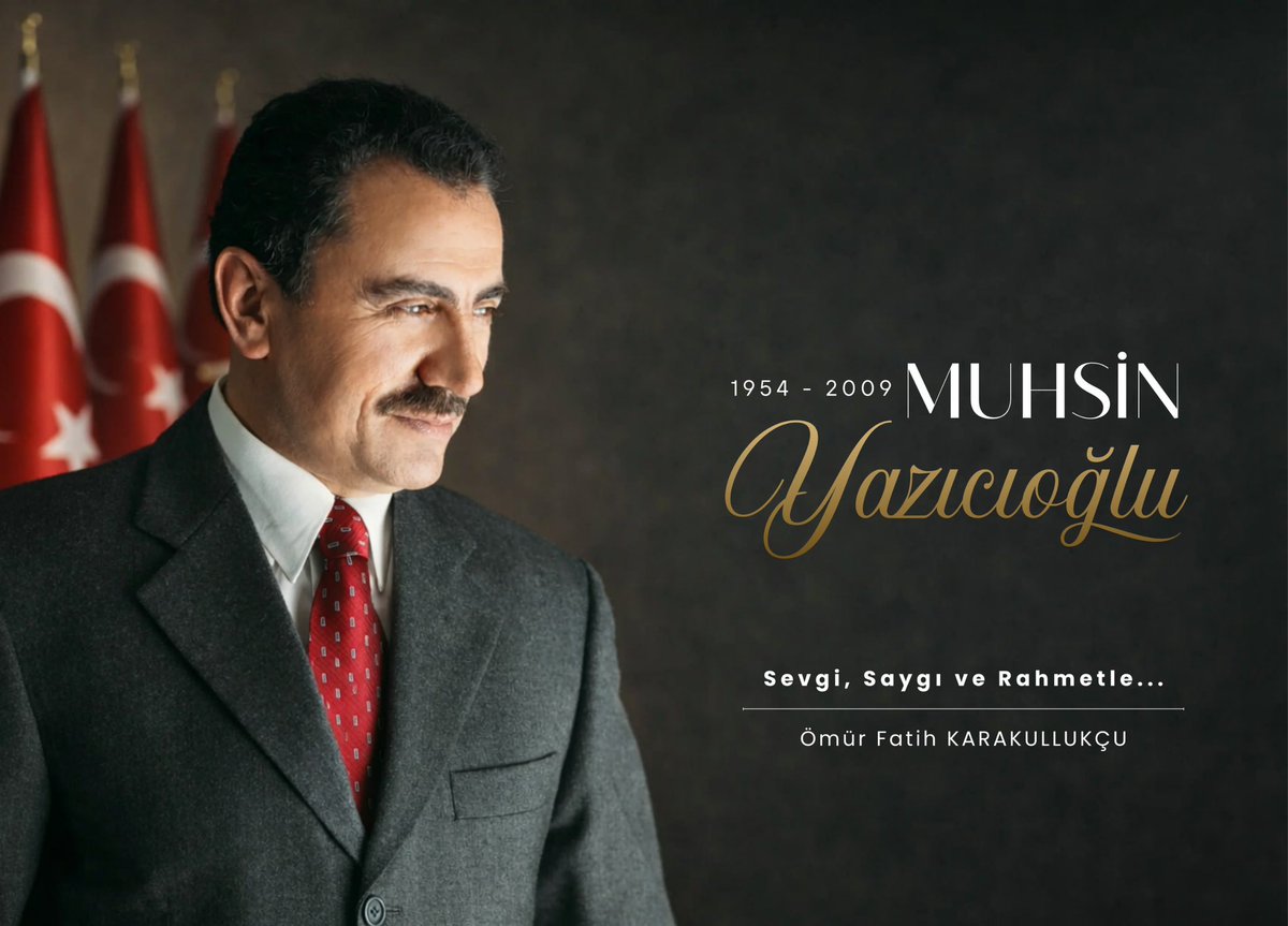 omurfatih's tweet photo. "Ey sonsuzluğun sahibi, sana ulaşmak istiyorum..." niyazıyla ebediyete irtihal eden, ömrünü vatan ve millet sevdasına vakfetmiş büyük dava adamı Muhsin Yazıcıoğlu’nu şehadetinin yıl dönümünde rahmet ve hasretle yâd ediyorum.

Hayatı boyunca "Dik duracağız, düz yürüyeceğiz, doğru söyleyeceğiz." şiarından sapmayan; inancını ve milletin iradesini her türlü dünyevi gücün fevkinde tutan bu asil şahsiyet, Anadolu'nun o saf, kirlenmemiş ve tavizsiz ruhu olarak milletimizin sinesinde daima minnetle anılacaktır.

Ruhu şad, makamı âli, mekânı cennet olsun. 🇹🇷
