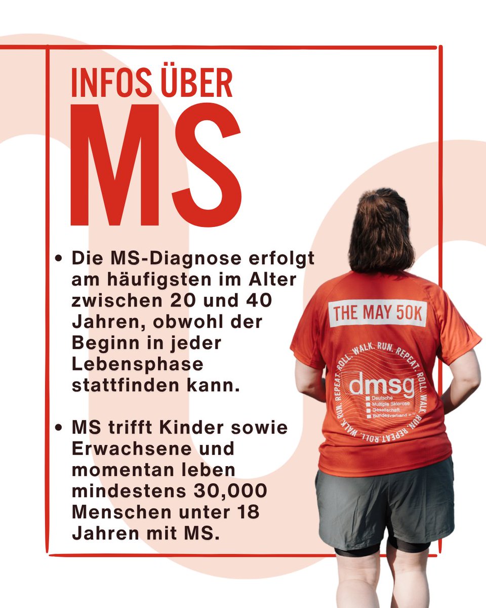 DMSG_BV's tweet photo. Gemeinsam stark für Menschen mit MS: https://t.co/dbESKpp1Vj
#DMSG #TheMay50K #MSForschung https://t.co/Q2bqe9i33c
