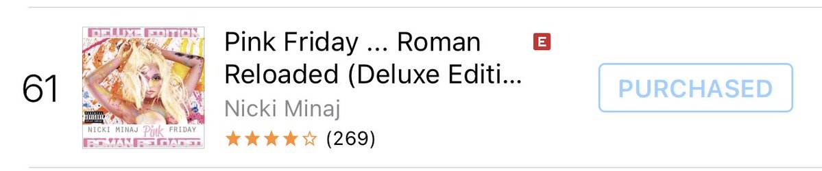 cho_melaninshun's tweet image. #61 on US HipHop iTunes! #PinkFridayRomanReloaded #NickiMinaj @nickiminaj #RapMogulMinaj