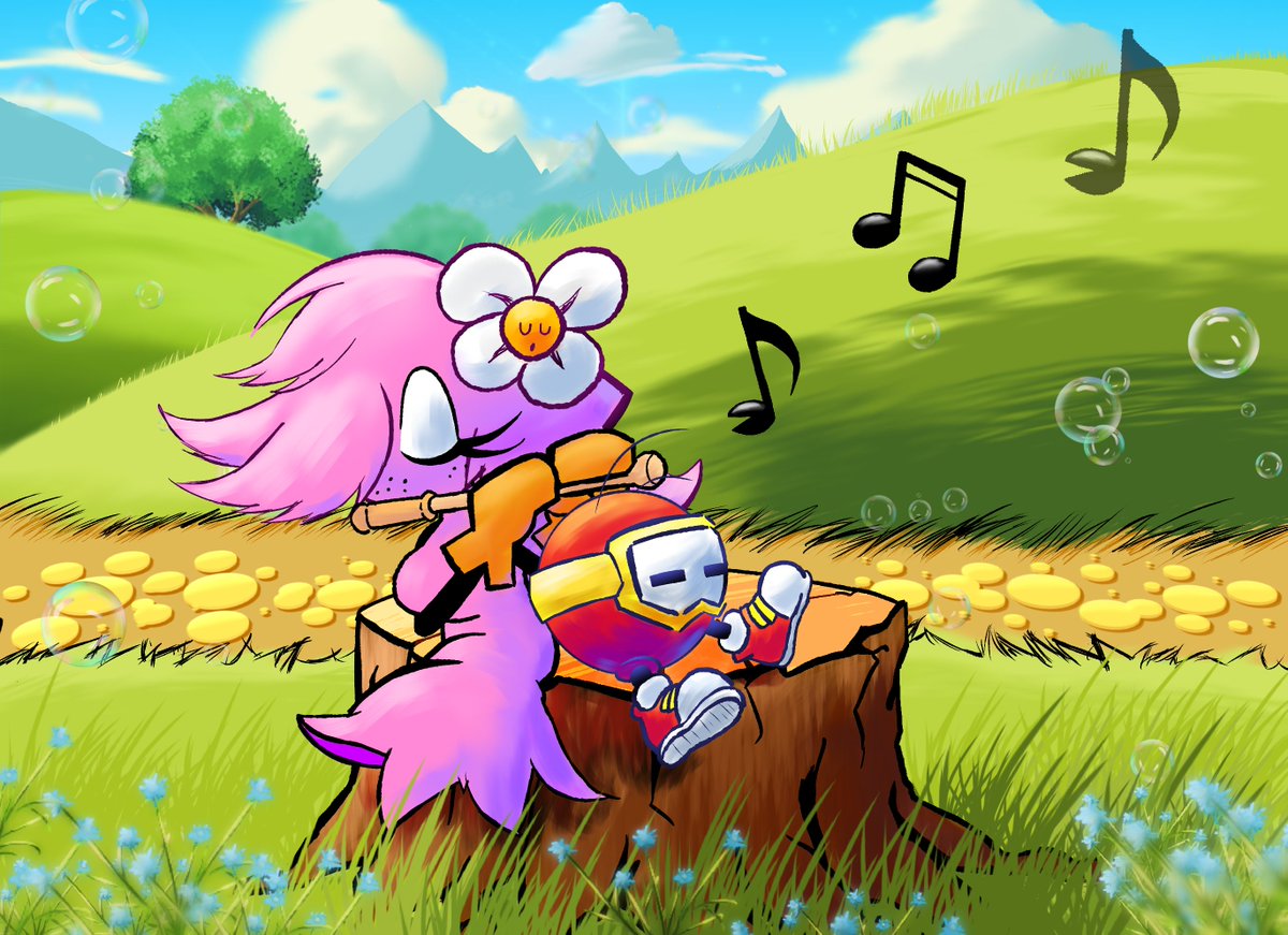 Toastinator24's tweet image. Pinky and Pooka #PacMan