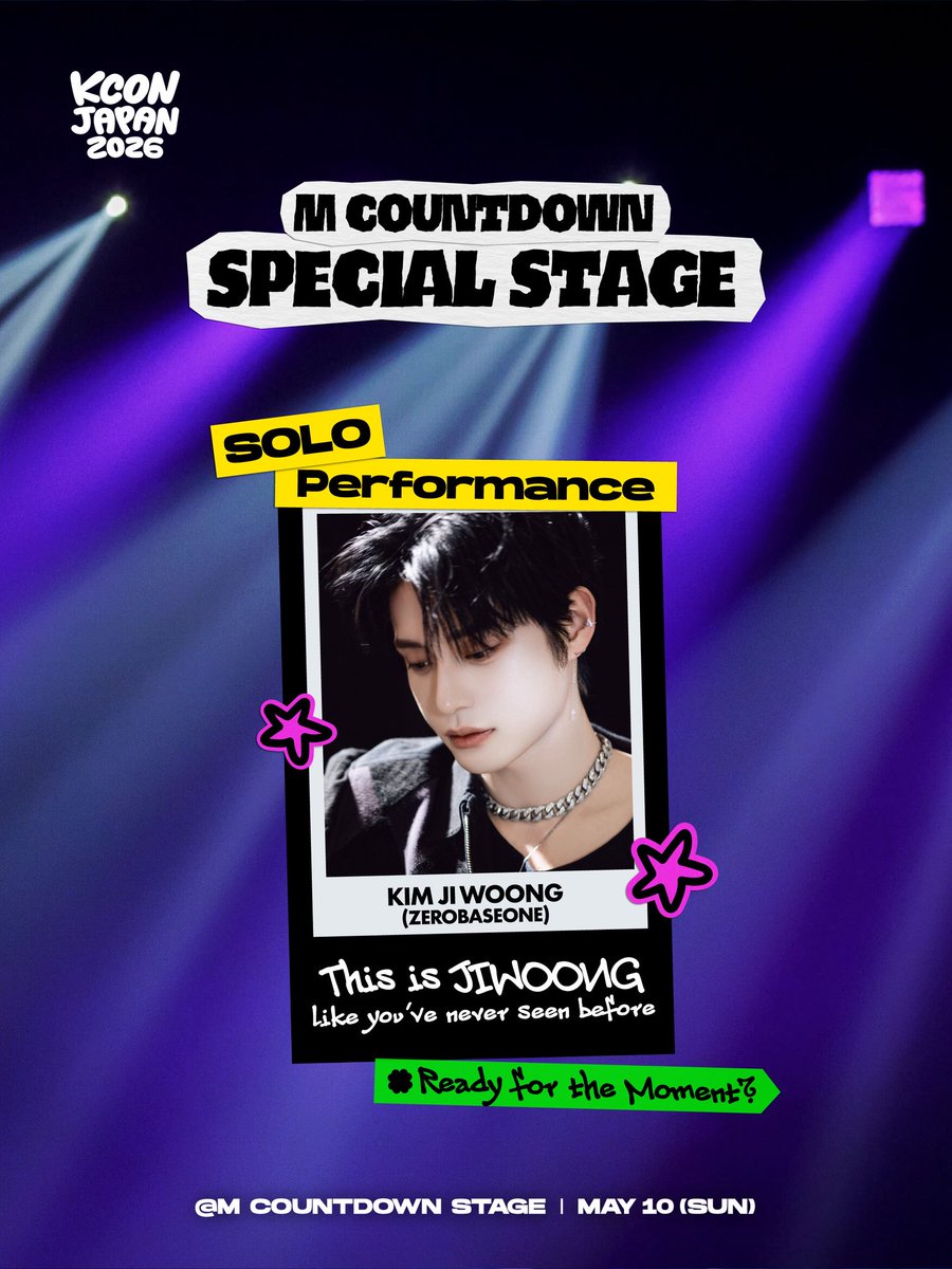 🎙️KCON JAPAN 2026

M COUNTDOWN
SPECIAL STAGE 🆕️

📅 3/8(金)
▶オープリニングパフォーマンス
ZEROBASEONE ソンハンビン

📅 3/10(日)
▶メインボーカルユニット
ジェファン × ZEROBASEONE テレ

▶コラボ
ZEROBASEONE マシュー × ゴヌク
× JO1 川尻蓮 × 河野純喜

▶ソロパフォーマンス
