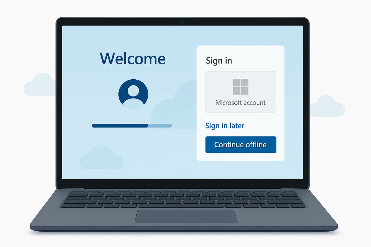 windowsforum's tweet photo. 😏 Windows 11 may finally drop the mandatory Microsoft account sign-in. About time. “Cloud-first” shouldn’t mean “privacy-last.” Setup should be instant, not a hostage negotiation.
https://t.co/IV5T1sK8Gk
#Windows11 #MicrosoftAccount #LocalAccount #OobeSetup https://t.co/eECH8olWOI
