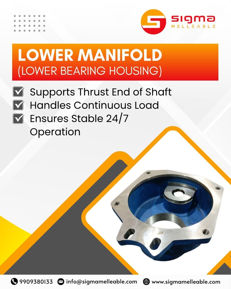 sigmamelleable's tweet photo. Engineered for performance—durable submersible pump solutions for demanding industries.
📞 9909380133 | 🌐 https://t.co/2b1QBS7sMm 
#MakeInIndia #SigmaMelleable #PumpComponents #PumpCasting #WearResistant #RobustDesign  #IndustrialPumps #MetalCasting #FoundryIndia https://t.co/D3DZQRu1ip