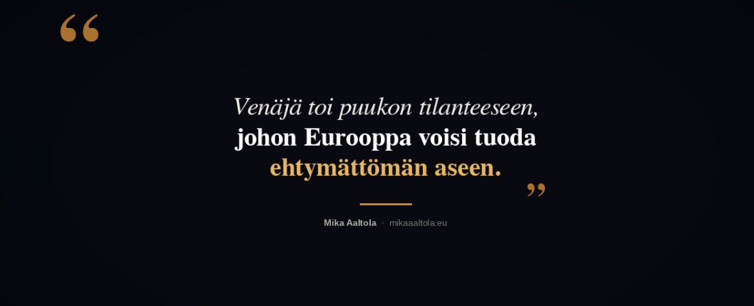 Mika Aaltola tweet media
