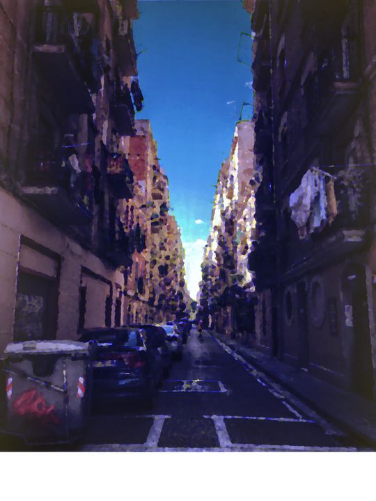 Art of the Day! "Busy street ave in Italy". Buy at: ArtPal.com/etienneentres?…