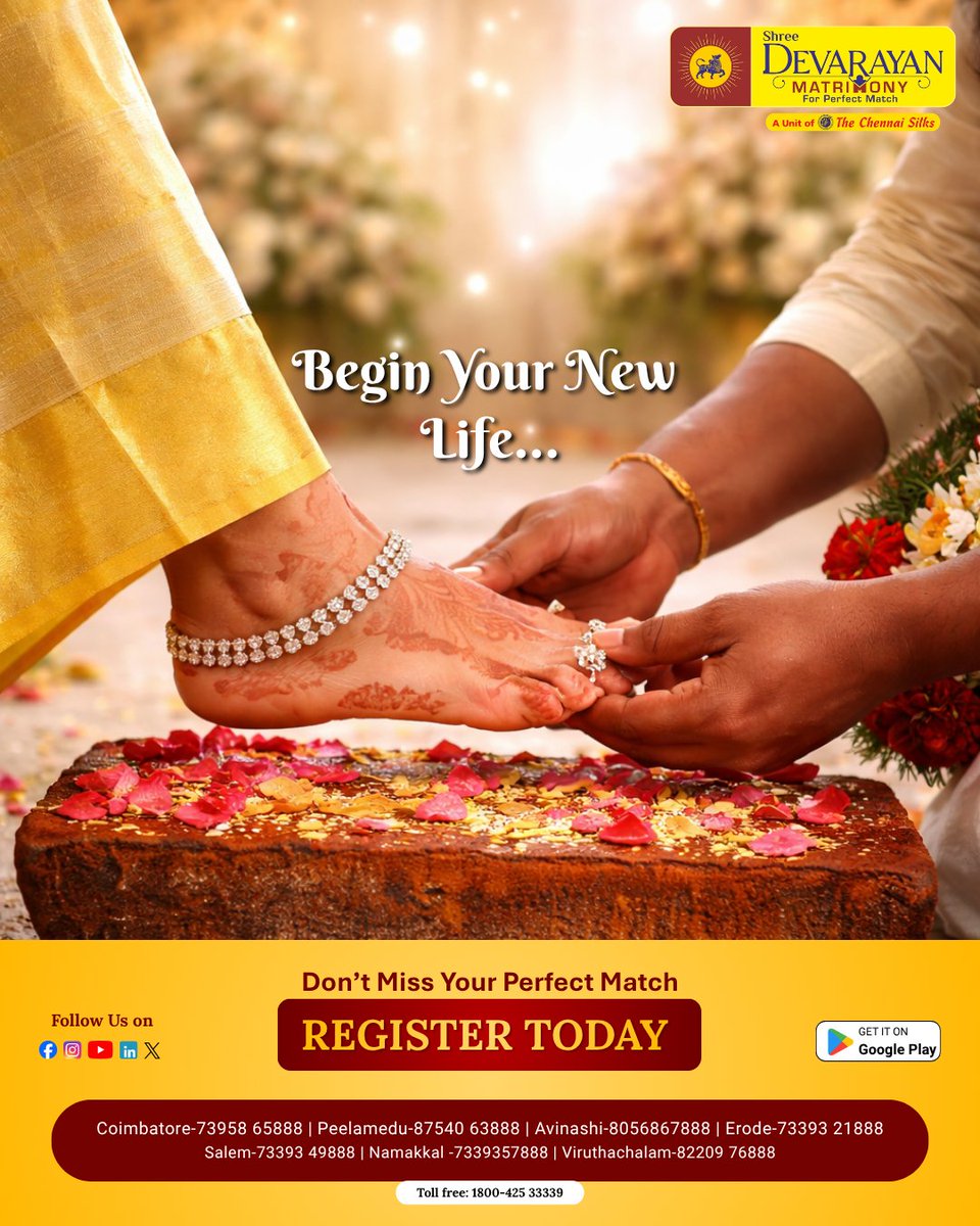 Shree_Devarayan's tweet photo. Your perfect match isn’t just a dream… it’s waiting for you ❤️

Every beautiful journey begins with the right person.
Let your story start with trust, tradition, and true compatibility.

✨ #Verifiedprofiles
✨ #Genuinealliances
✨ #Personalized #matchmaking

Don’t wait. https://t.co/q9TLbLGXV4