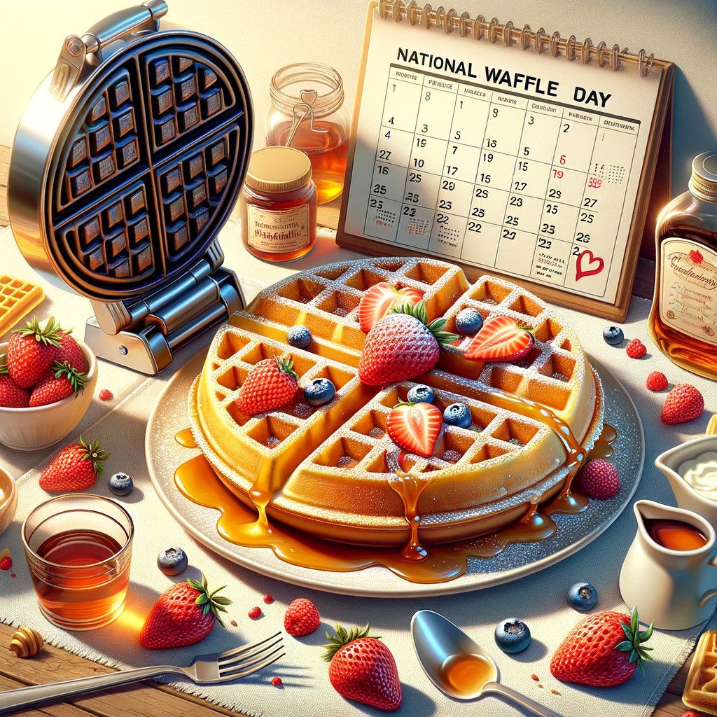 DynamikoFoodIng's tweet image. HAPPY NATIONAL WAFFLE DAY!
Today we celebrate those golden, crispy-on-the-outside, fluffy-on-the-inside waffles that make mornings brighter. Top them with maple syrup, berries, whipped cream, or your all-time favourite toppings.

#NationalWaffleDay #WaffleLove #BrunchVibes