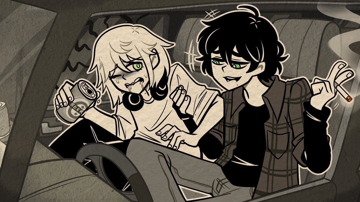 commission for <a href="/mastr0funlockin/">Aru Graves</a> 
They're freakin' cuteeeeee