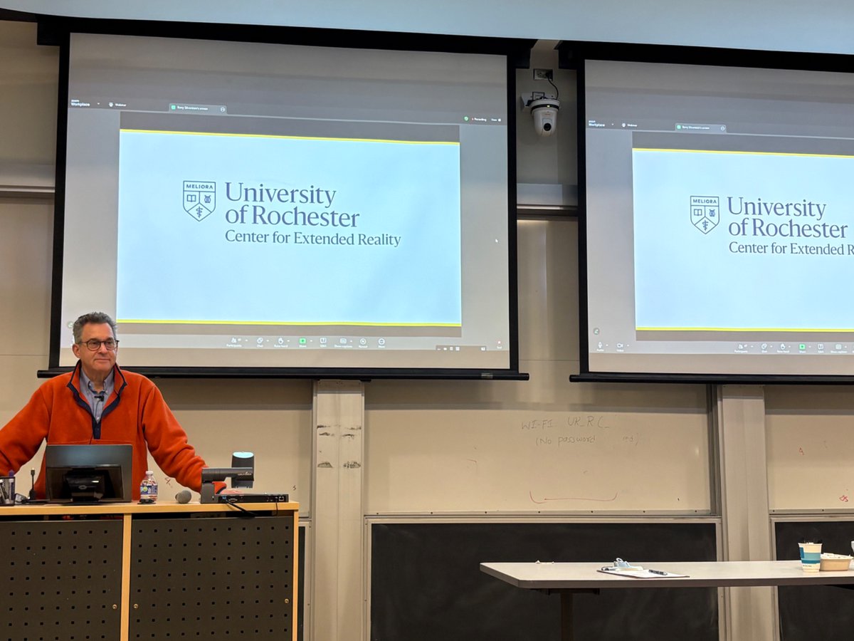 MarcoslabUr's tweet image. An exhilarating last week of lectures @cvsuor @UofR  
📍 Mon: Barry Silverstein (#AR at #CXR) @RochesterOptics 
📍 Tue: Anne Roe (@NewYorkU) #Fovea #BoyntonColloquium
📍 Wed: @UoR_BrainCogSci  Grad Lunch talks
📍 Fri: Grace Sun (@Cornell ) @flaumeye #GrandRounds #Cataract