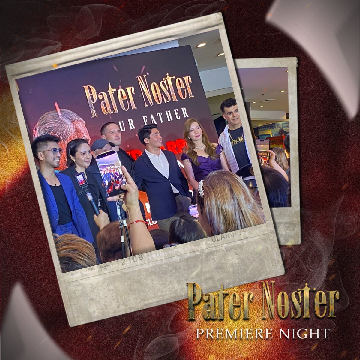 FILACOfficial's tweet photo. A fiery present and groundbreaking Premiere Night indeed! 🔥

Film Aficionados Circle shared an exclusive glimpse of the Pater Noster film by Moutraz Kotrob, Syrian-American Filmmaker, on premiere night at SM Megamall, Building A, Cinema 2. 

#PaterNoster
#FilmAficionadosCircle https://t.co/mtLQGcM2de