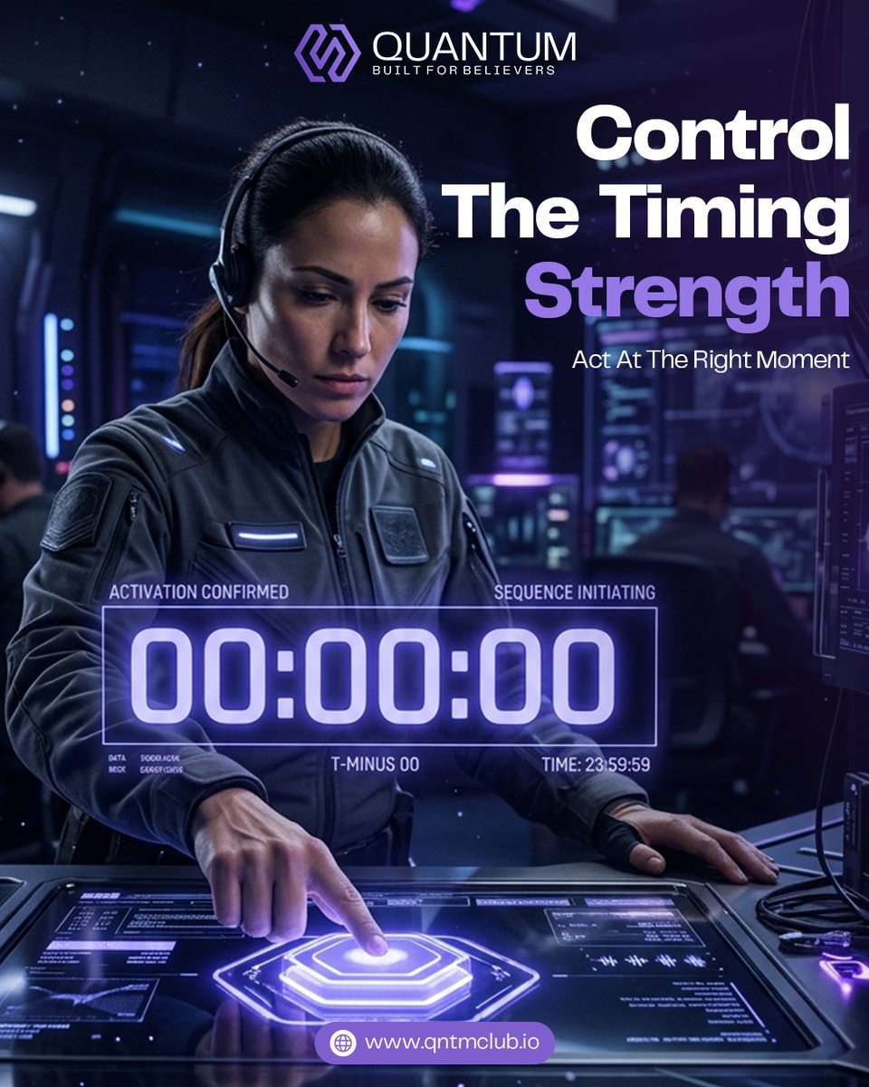 qntm_club's tweet image. Control The Timing ⏱️

Act At The Right Moment.

Success is not only about strength — it’s about knowing when to move.
Stay patient, stay prepared, and act with confidence. 🚀
#ControlTheTiming #RightMoment #SmartMoves #SuccessMindset #StayPrepared