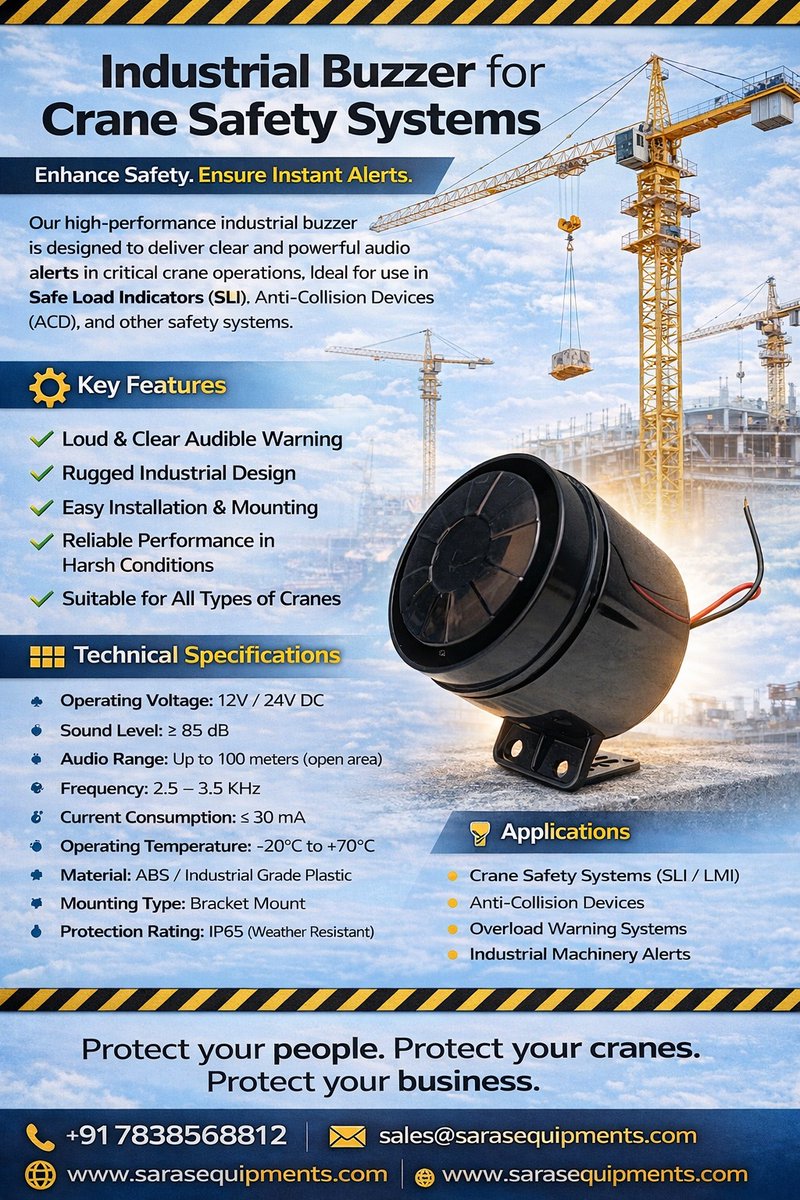 Buzzer 
#buzzer #cranesafety #sarasequipments #SLI