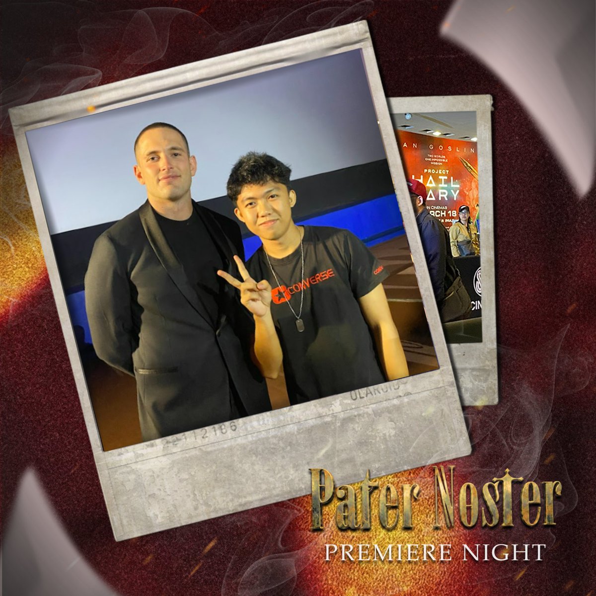 FILACOfficial's tweet photo. Watch Pater Noster on March 25, 2026, in cinemas nationwide. 🎬

Starring: Aaron Villafor, Archi Adamos, &amp; Kayley Carrigan
Directed by: Moutraz Kotrob
Produced by: LGK Films &amp; VIVA Films 

#PaterNoster
#PaterNosterPremiereNight
#FilmAficionadosCircle https://t.co/VE38SnjSYr