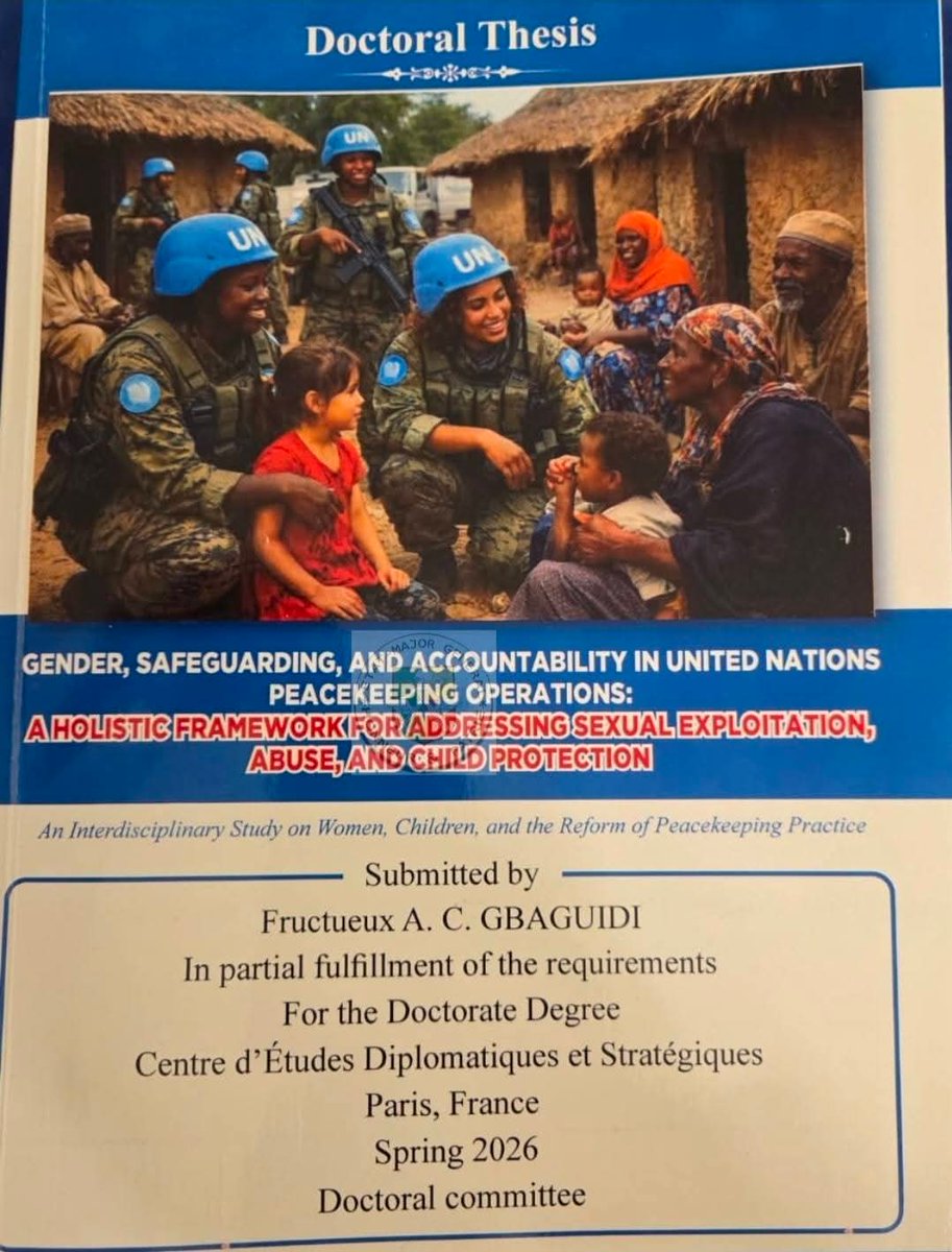 🇧🇯 LE GÉNÉRAL FRUCTUEUX GBAGUIDI DOCTEUR AVEC LA MENTION  « SUMMA CUM LAUDE ».

Lundi 23 mars 2026, dans un amphithéâtre archi-comble du Centre d’Études Diplomatiques et Stratégiques, au cœur du 15ᵉ arrondissement de Paris, le Général de corps d’armée Fructueux A. C. Gbaguidi,