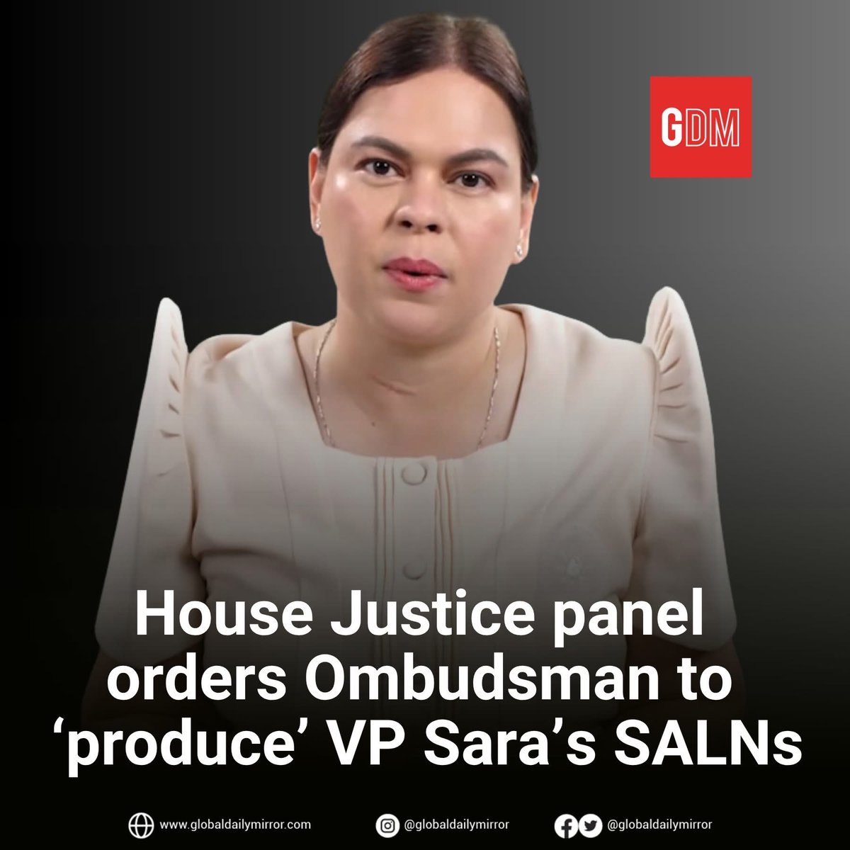 Oh akala ko merong EVIDENCE against VP Sara… eh bakit ngayon pa lang hinihingi ang SALNs?

Huling huli WALANG ebidensiya. Puro haka-haka lang… 

Mabuti na lang hindi nag-aksaya ng oras si VP Sara para pumunta. Sayang ang oras at gasolina.