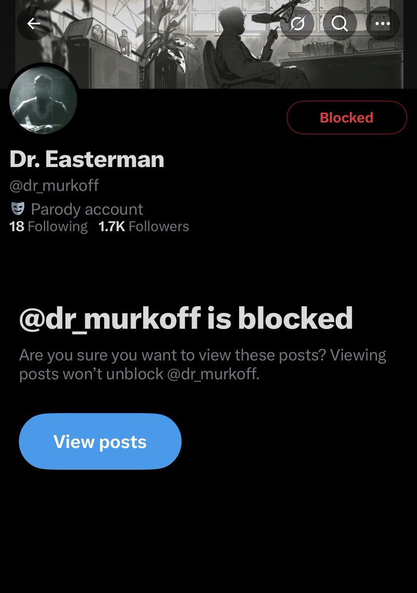 Silence the Idol did a number on me bro I had to block Dr Easterman