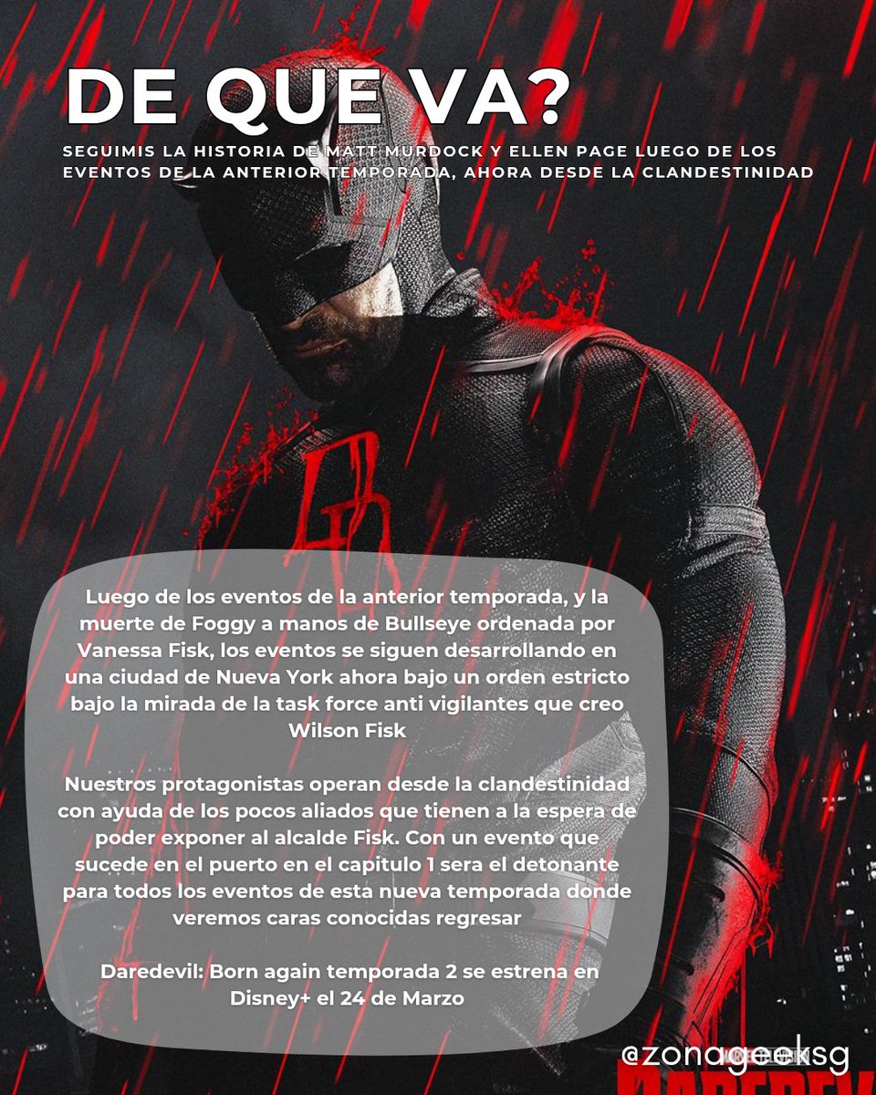 zonageeksg's tweet photo. Pude ver la 2da temporada completa y les digo que no decepciona, de hecho mejora lo de la 1ra.

Mas oscura, mas accion, mas tramas políticas y vuelta de caras familiares 

Disfrutenla!!!! https://t.co/ieqcsUXCf9