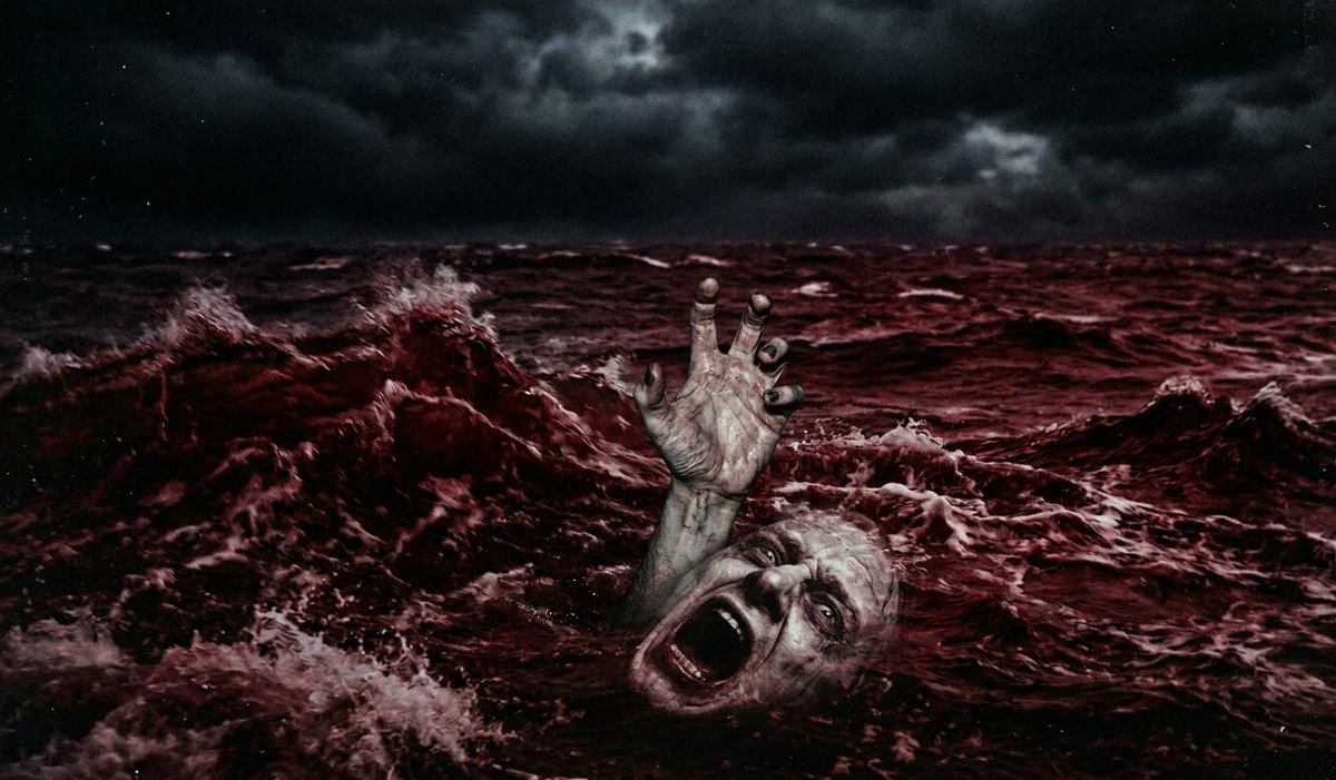 Changedhandle1's tweet image. Out of the deep blue
Blood cloaked cries do resonate
The red sea won’t speak

(blue)
#horrorprompt
@horrorprompt 

(blood)
#haikuhorrorprompt 
@haikuprompt 
@haiku

That 👊

Image generated with
Google Gemini