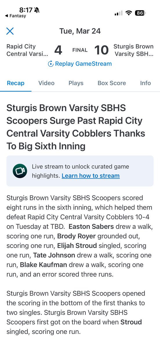 SoDak Baseball tweet media