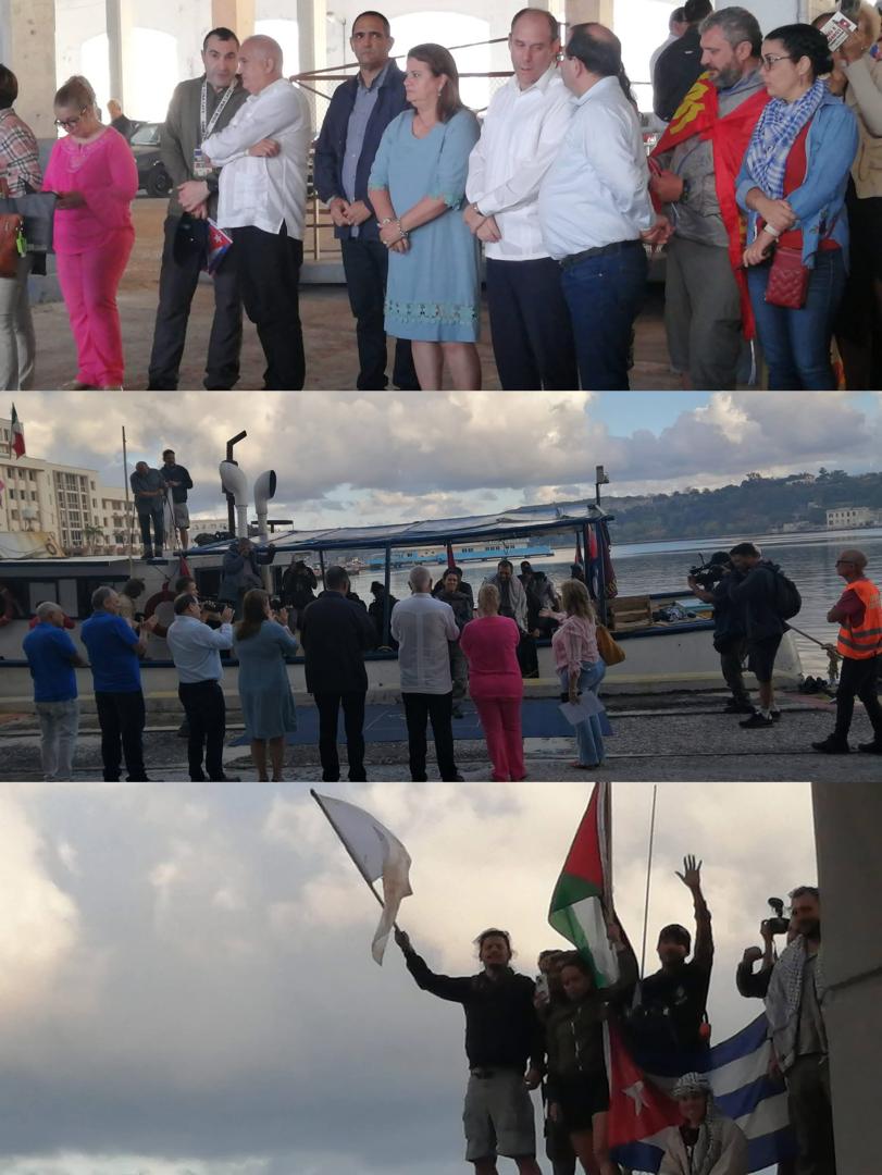 Recibimos el Convoy a Cuba "Nuestra América", en la terminal de Cruceros de La Habana. “Este es un gesto de profundo significado que demuestra que la solidaridad entre pueblos hermanados es más fuerte que el bloqueo”.
#LaHabanaViveEnMí