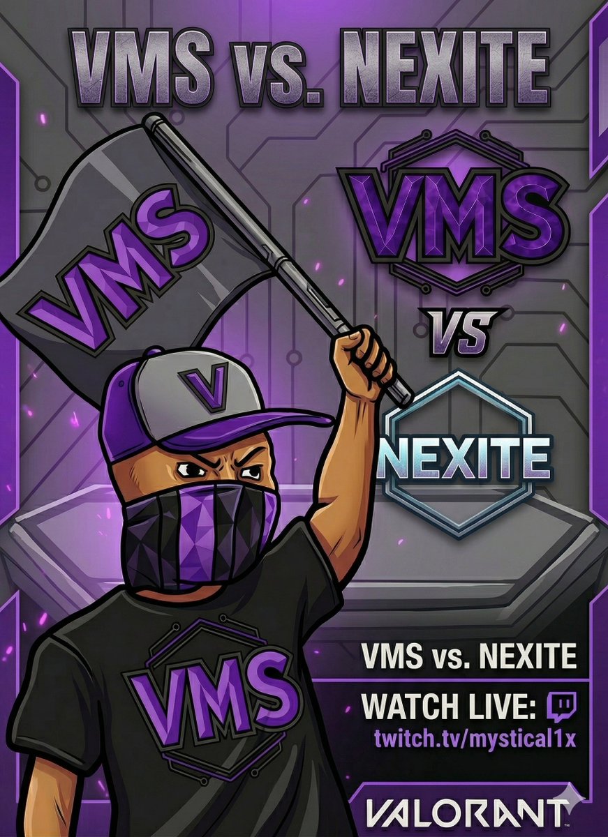 vmscord's tweet photo. We have our B.I.T.S Rematch against NEXITE tomorrow @ 7pm EST...
@GenGaming_GG 
@CLSTesports 

Catch us Live on https://t.co/r8YwTjzNIm
#FRIED https://t.co/CCsVA3HnSi